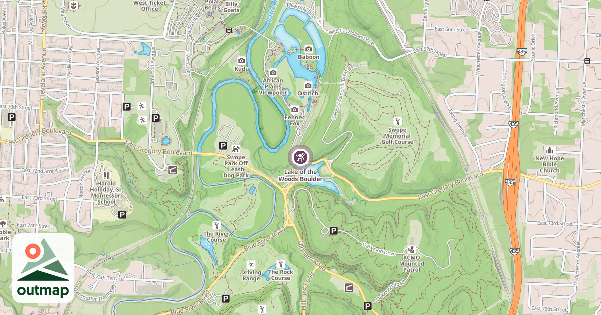 Map of Lake of the Woods Boulder