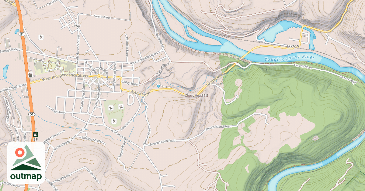 Map of Choss Head
