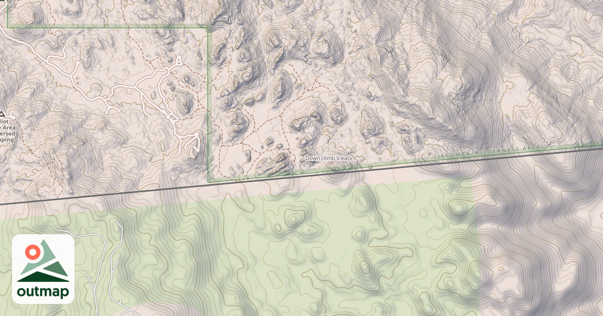 Map of Down climb