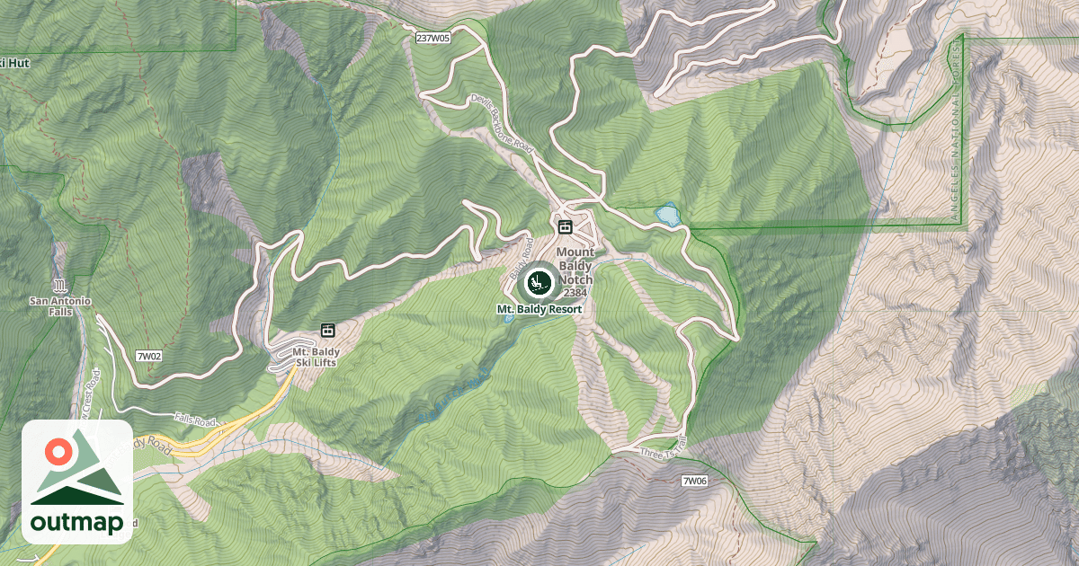 Map of Mt. Baldy Resort