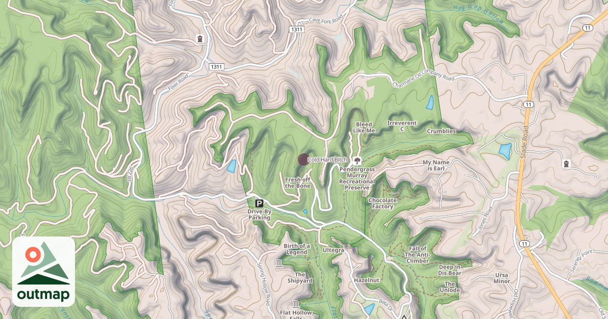 Map of Cold Hard Bitch