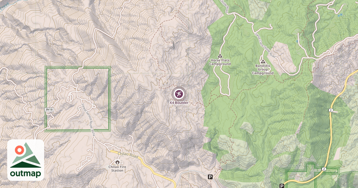 Map of X4 Boulder