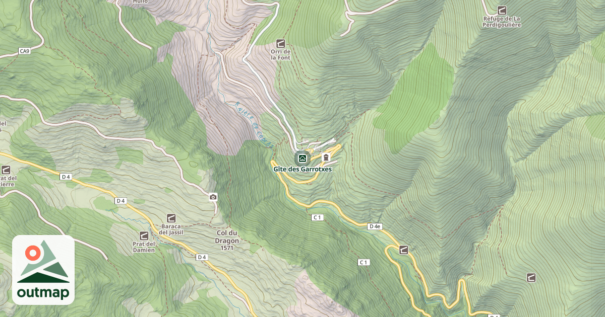 Map of Gîte des Garrotxes