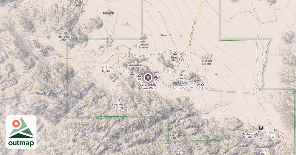 Map of Corona/Dos Equis Wall