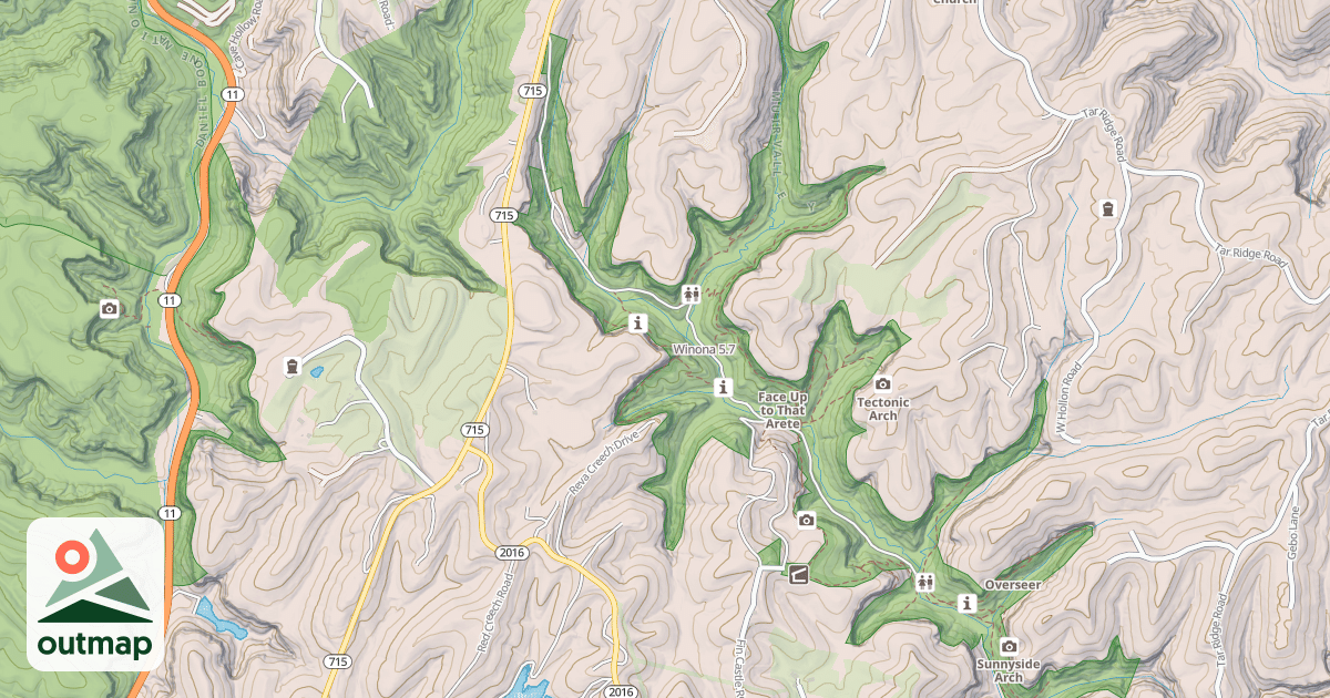 Map of Winona