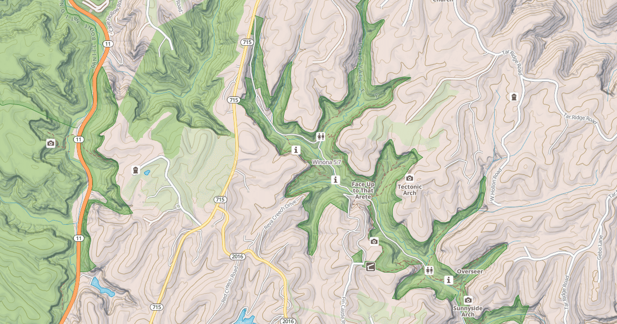 Map preview of Winona