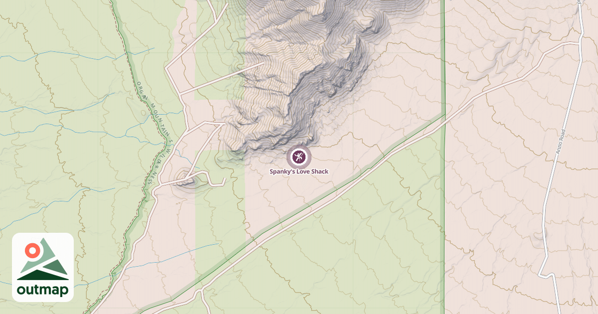 Map of Spanky's Love Shack