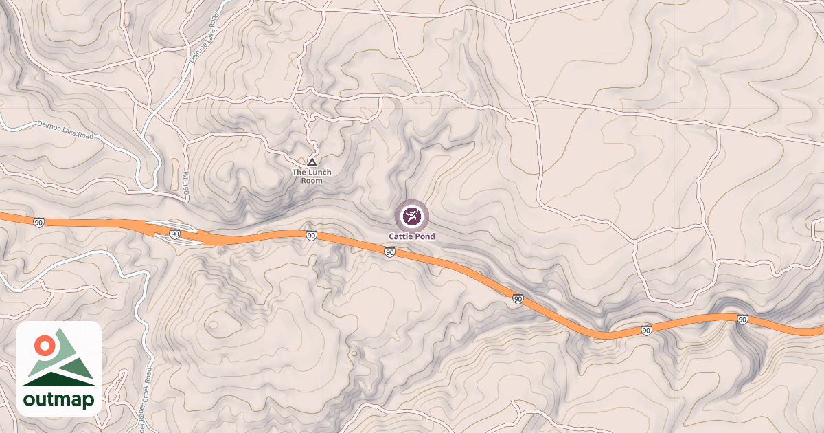 Map of Cattle Pond