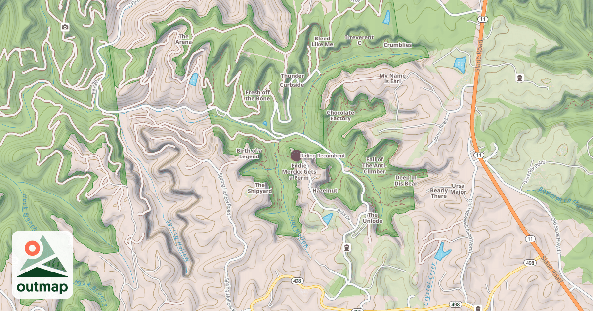 Map of Riding Recumbent
