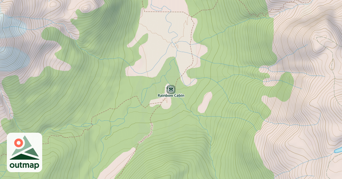 Map of Rainbow Cabin