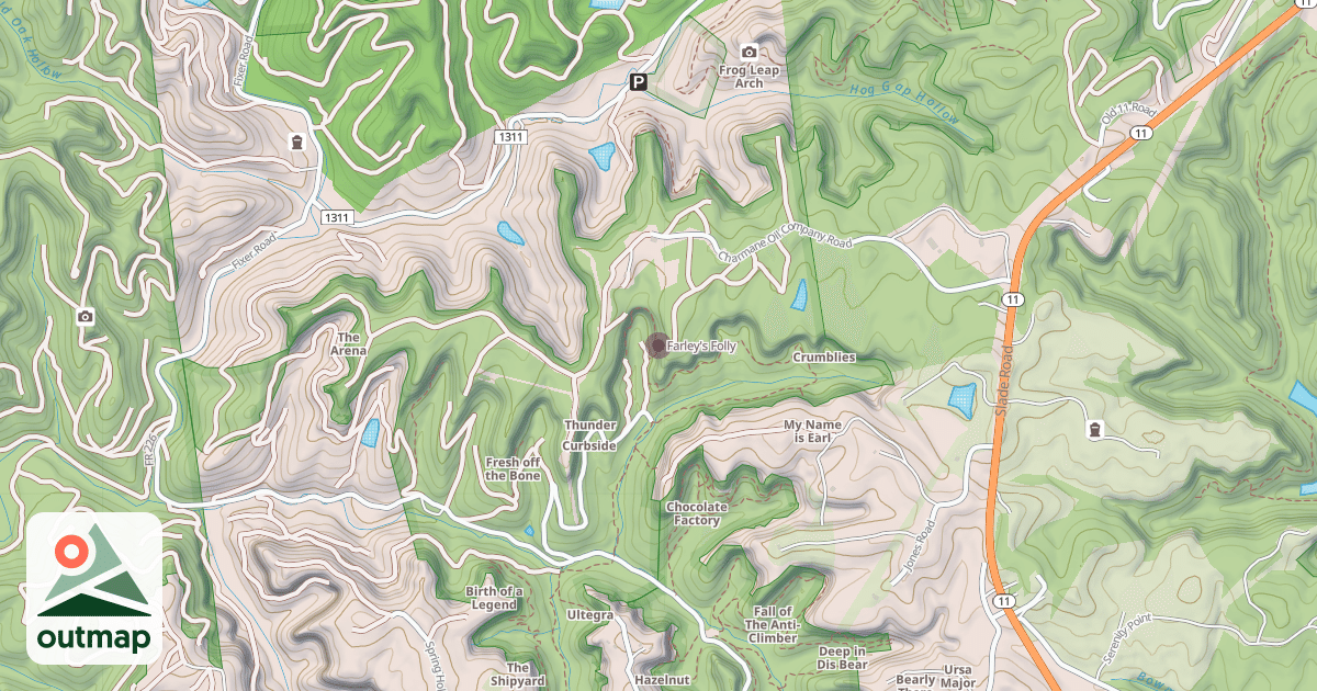 Map of Farley's Folly