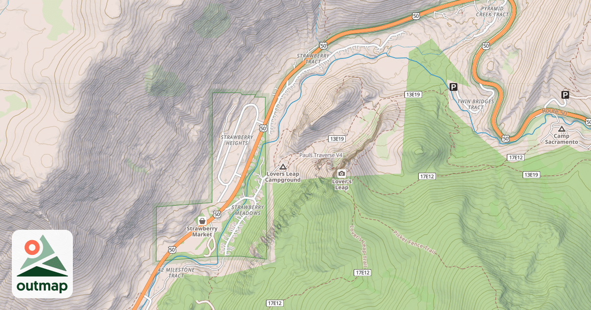 Map of Pauls Traverse