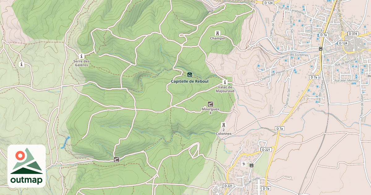 Map of Capitelle Serre des Mourgues 1