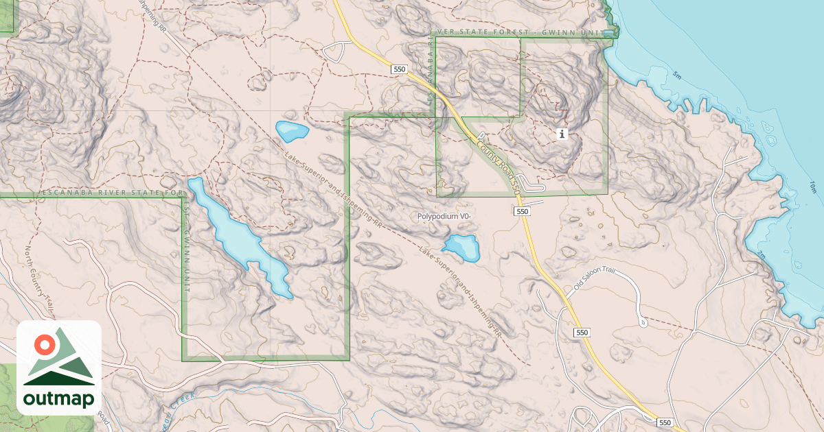 Map of Polypodium
