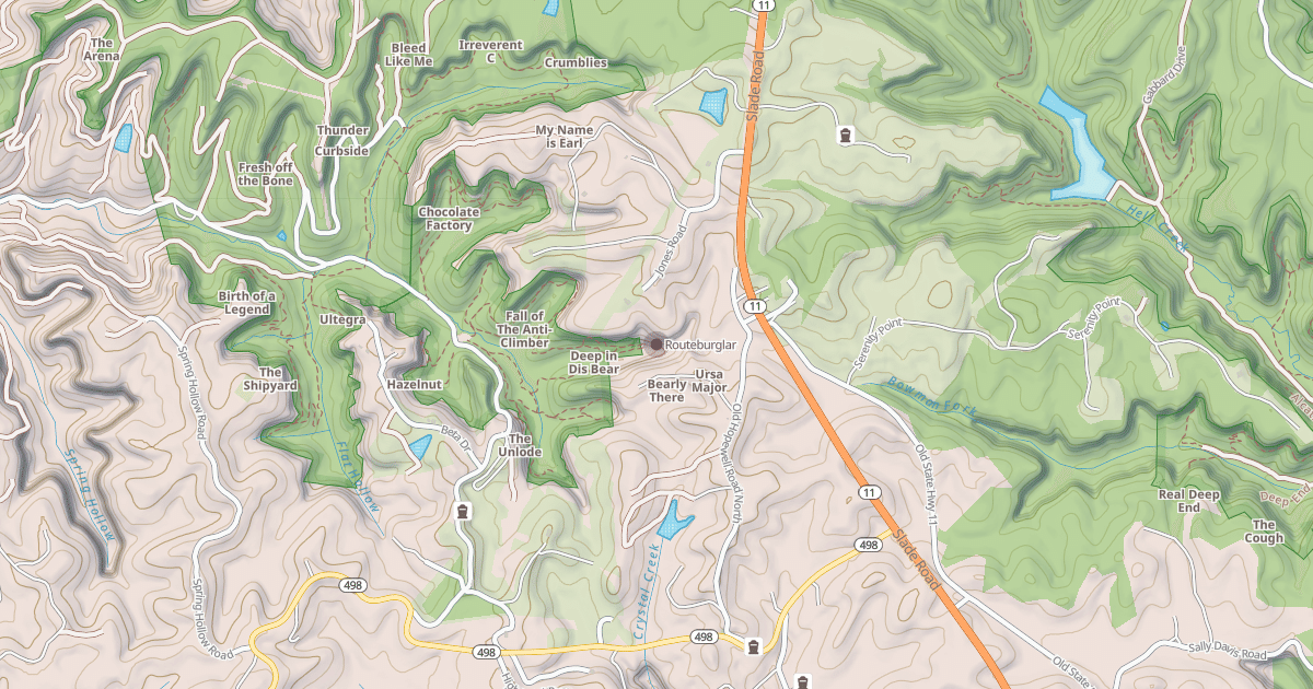 Map preview of Routeburglar