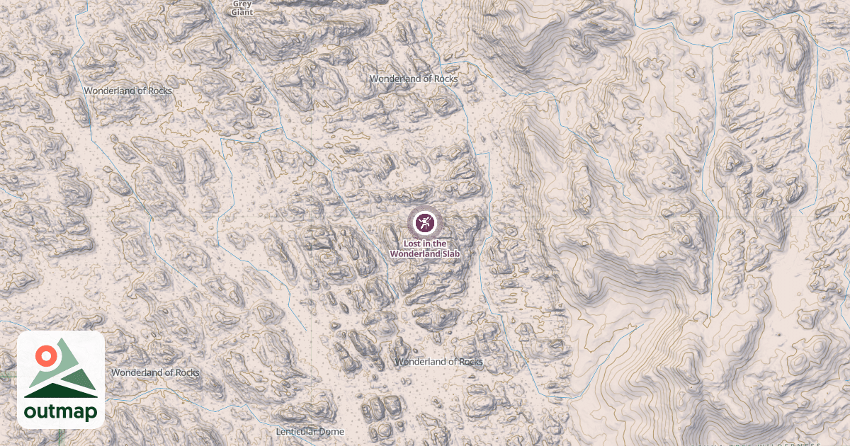 Map of Lost in the Wonderland Slab