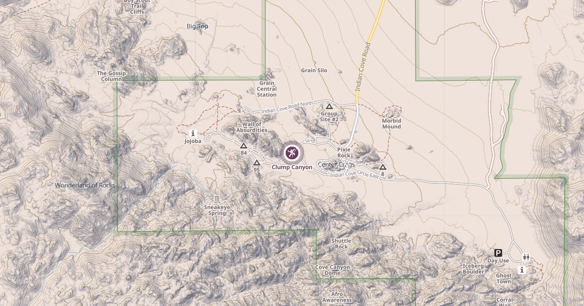 Map preview of Clump Canyon