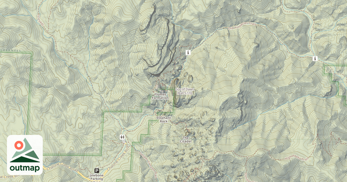 Map of Son of Dawn Wall
