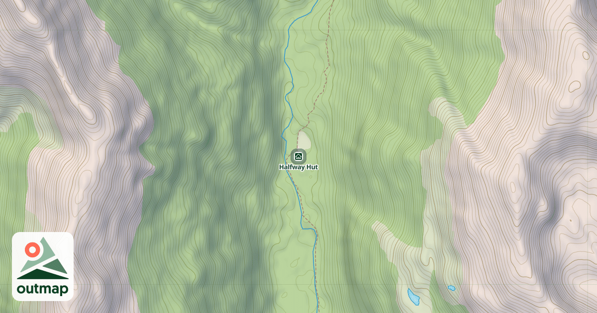 Map of Halfway Hut