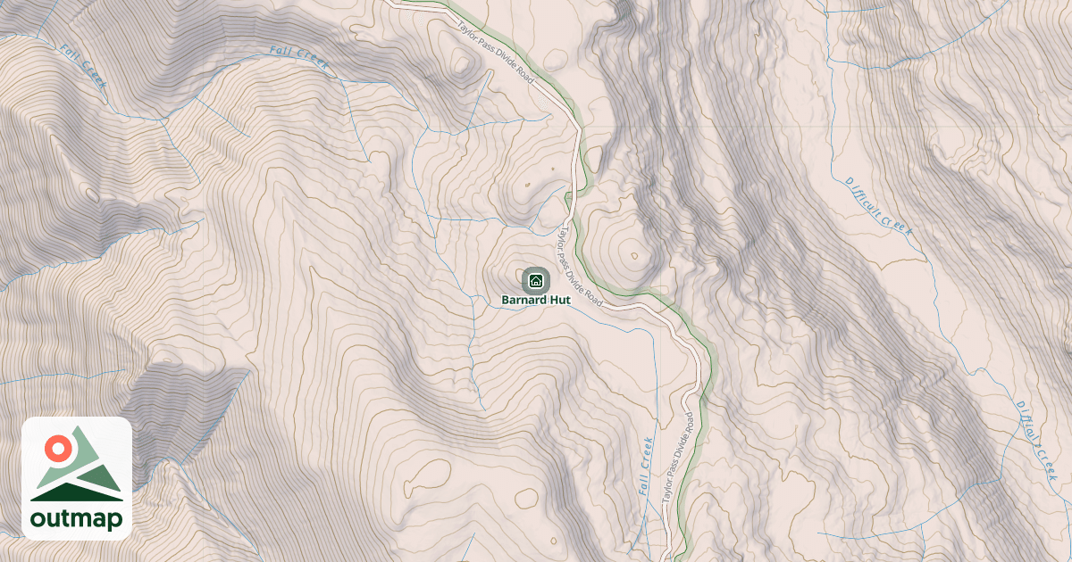 Map of Barnard Hut