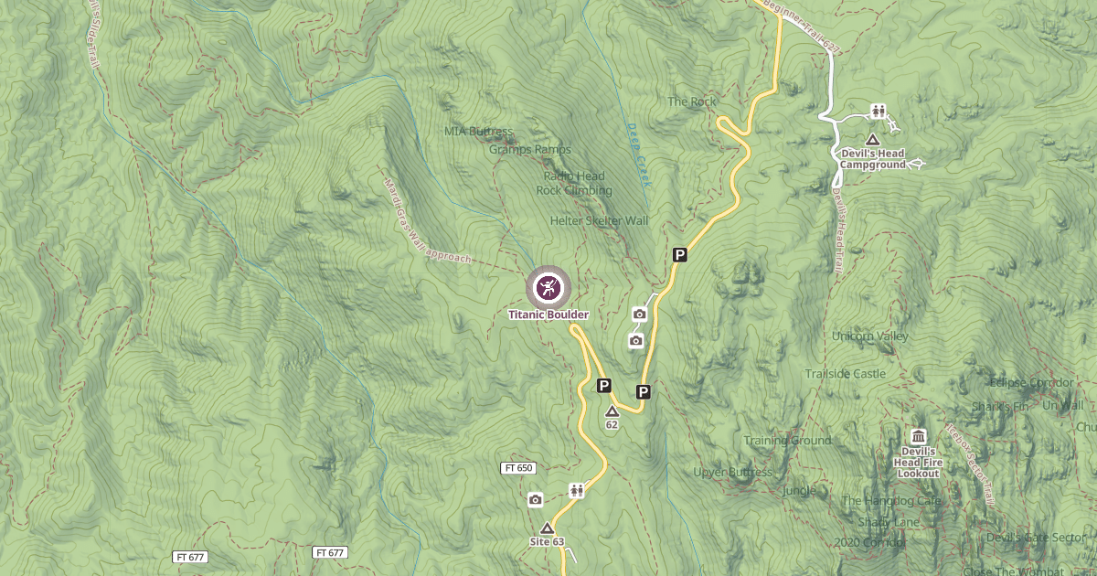 Map preview of Titanic Boulder
