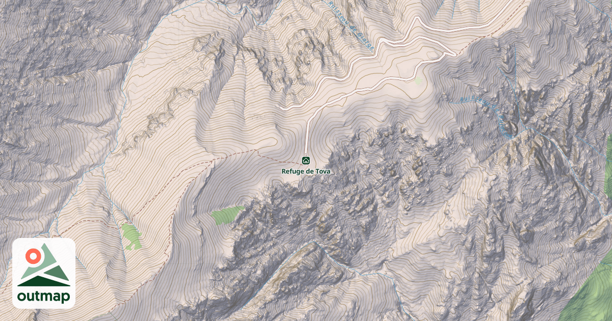 Map of Refuge de Tova