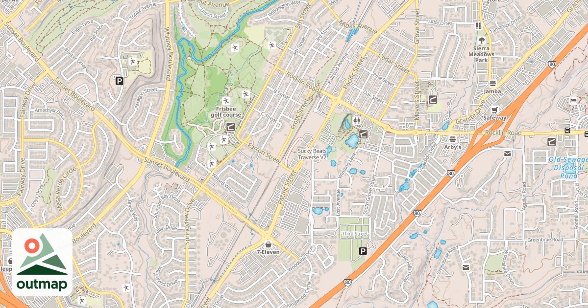Map of Sucky Beats Traverse
