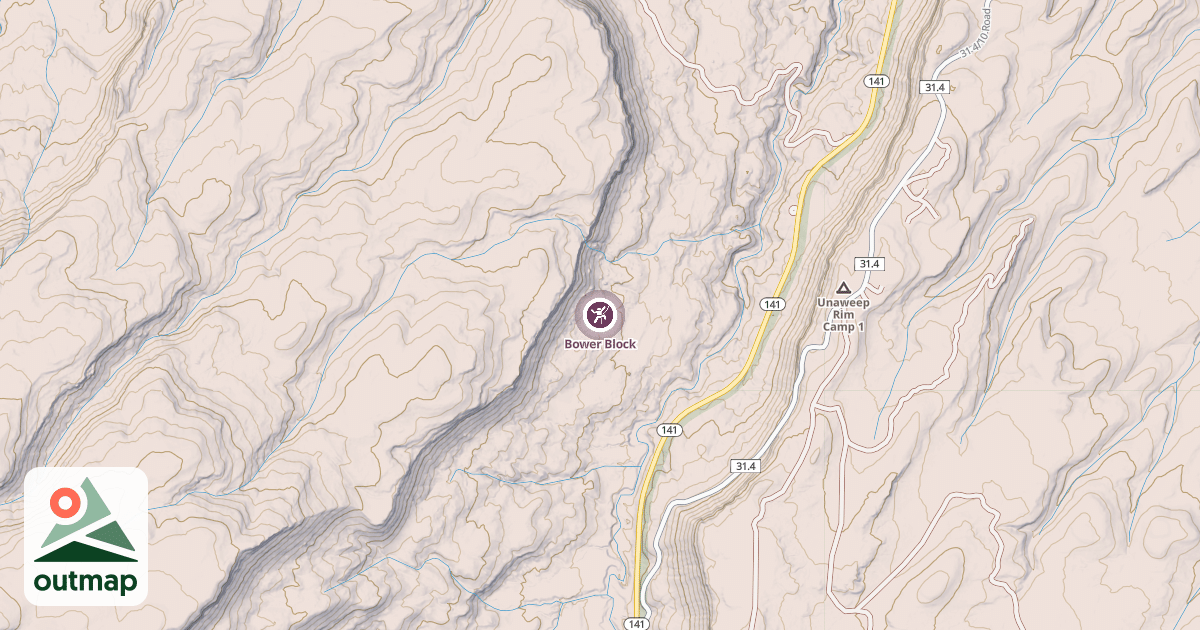 Map of Bower Block