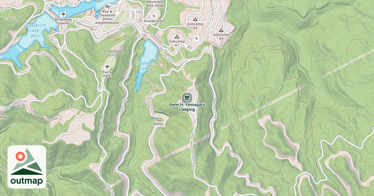 Map of Gene H. Yamagata Lodging