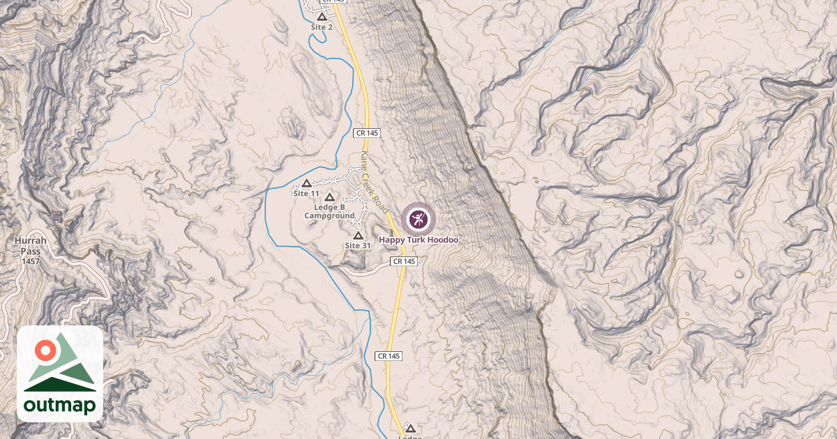 Map of Happy Turk Hoodoo