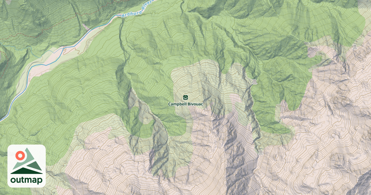 Map of Campbell Bivouac