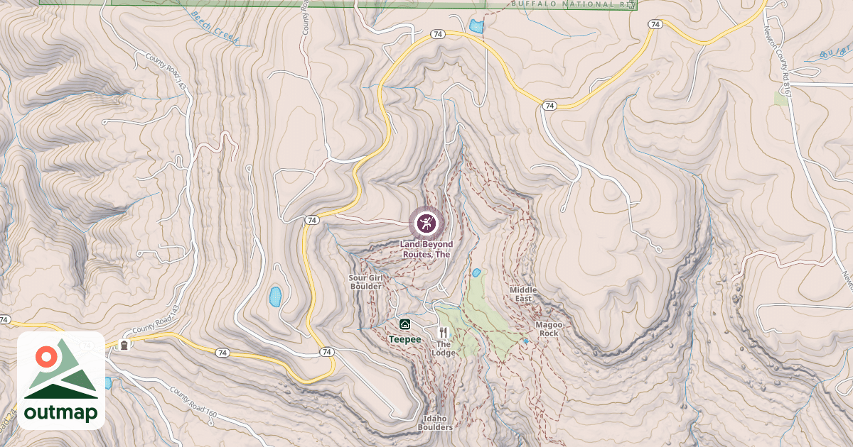 Map of Land Beyond Routes, The