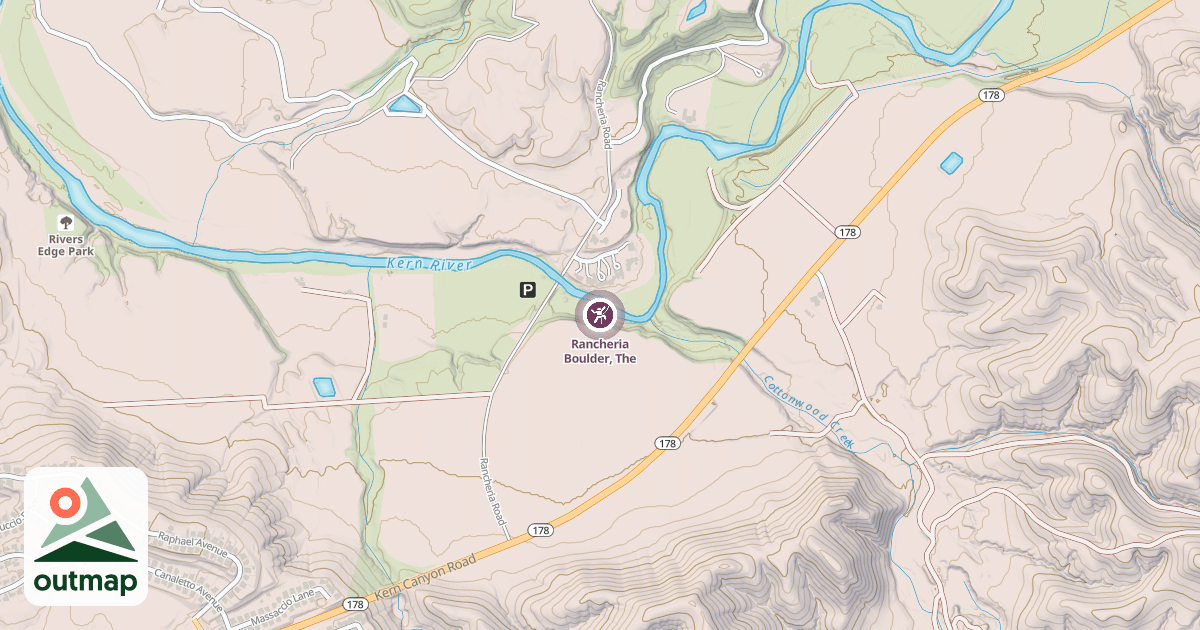 Map of Rancheria Boulder, The