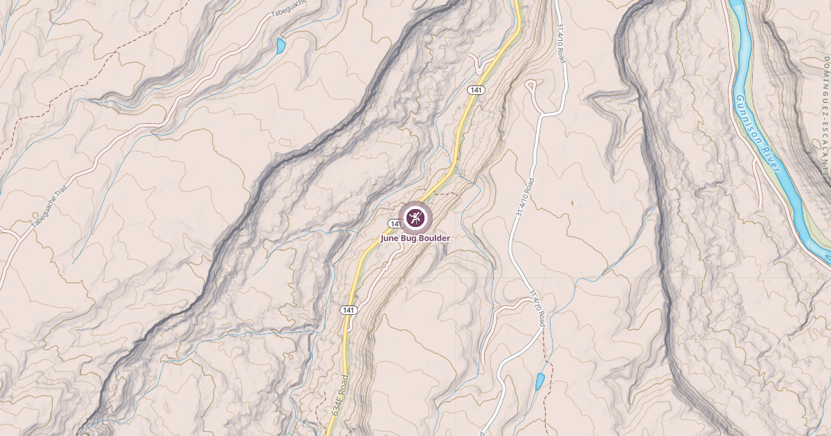 Map preview of June Bug Boulder