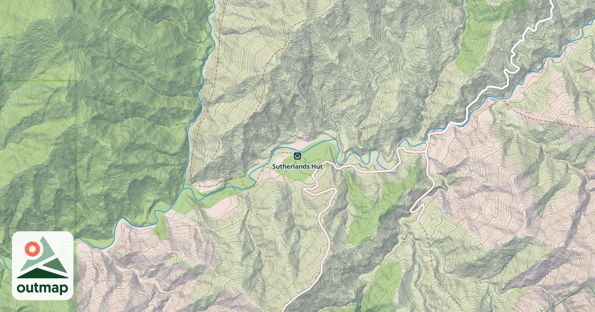 Map of Sutherlands Hut