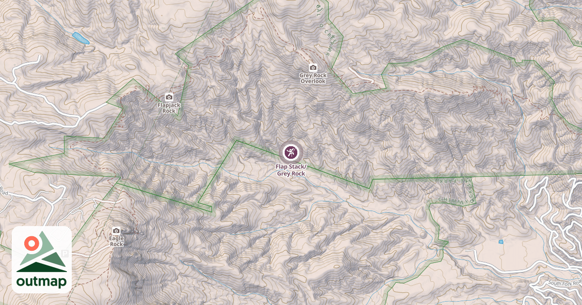 Map of Flap Stack/ Grey Rock