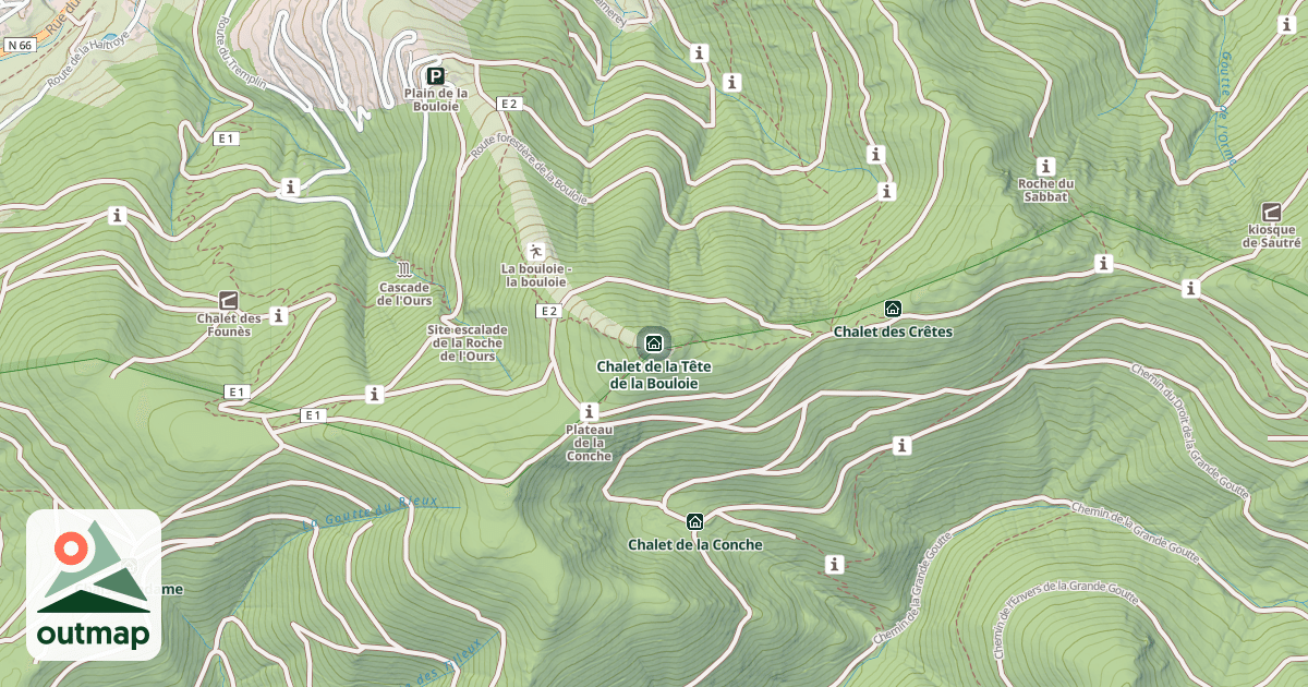 Map of Chalet de la Tête de la Bouloie