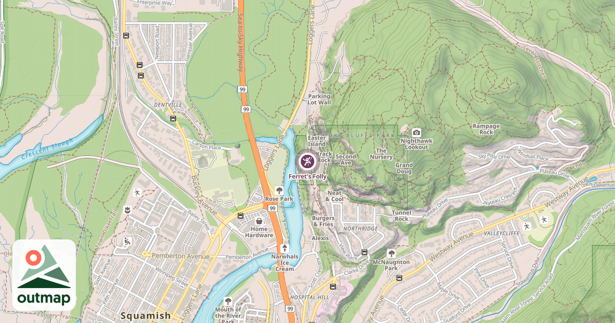 Map of Ferret's Folly