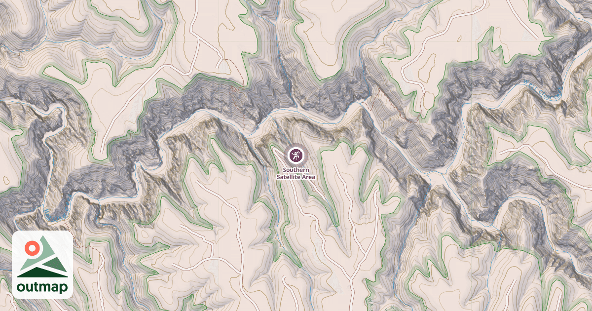 Map of Southern Satellite Area