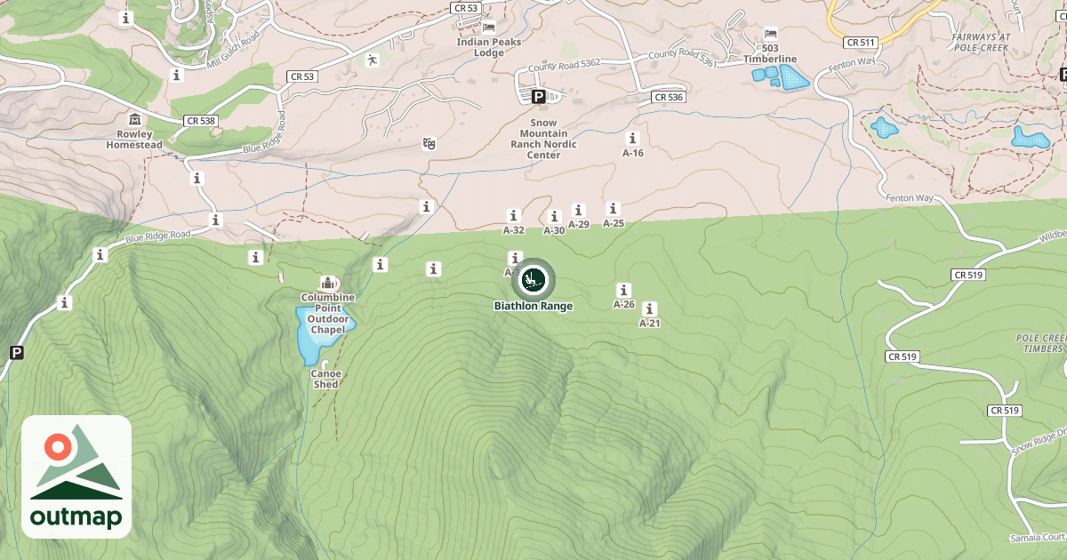 Map of Biathlon Range