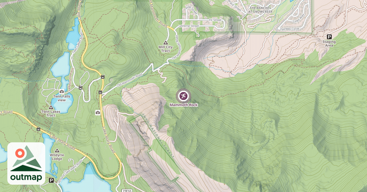 Map of Mammoth Rock