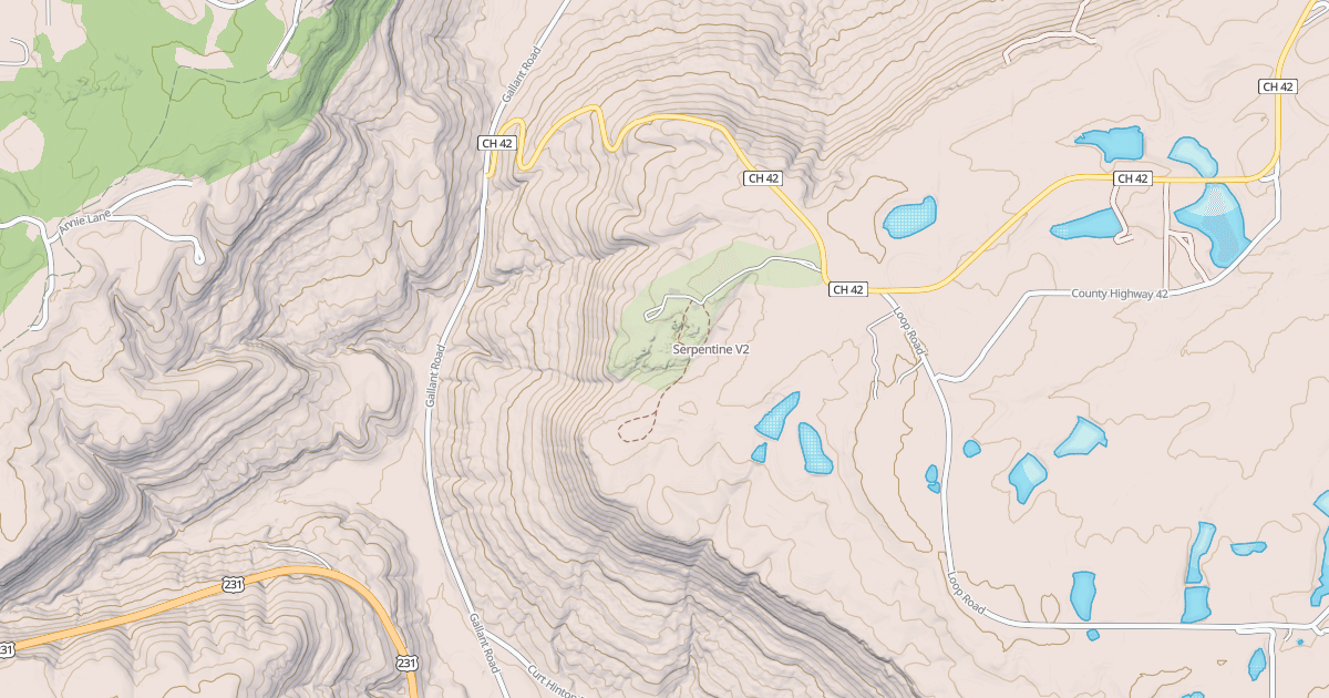 Map preview of Serpentine