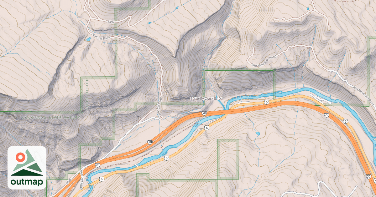 Map of Butterfly Crack