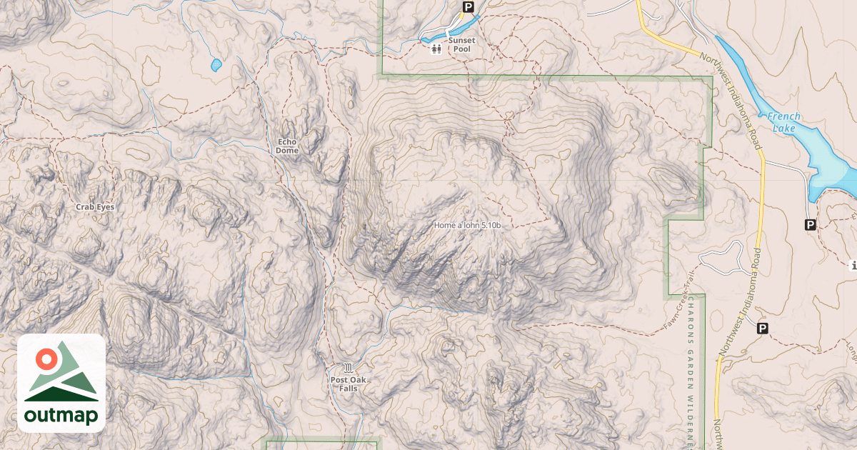 Map of Home a lohn in Comanche