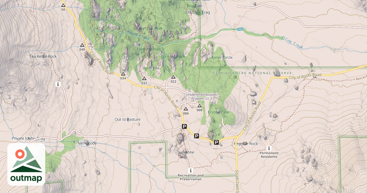 Map of Unidentified Boulder Problem