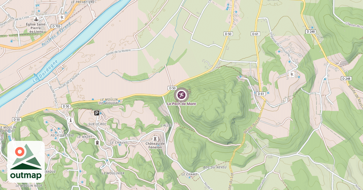Map of Le Pech de Mont