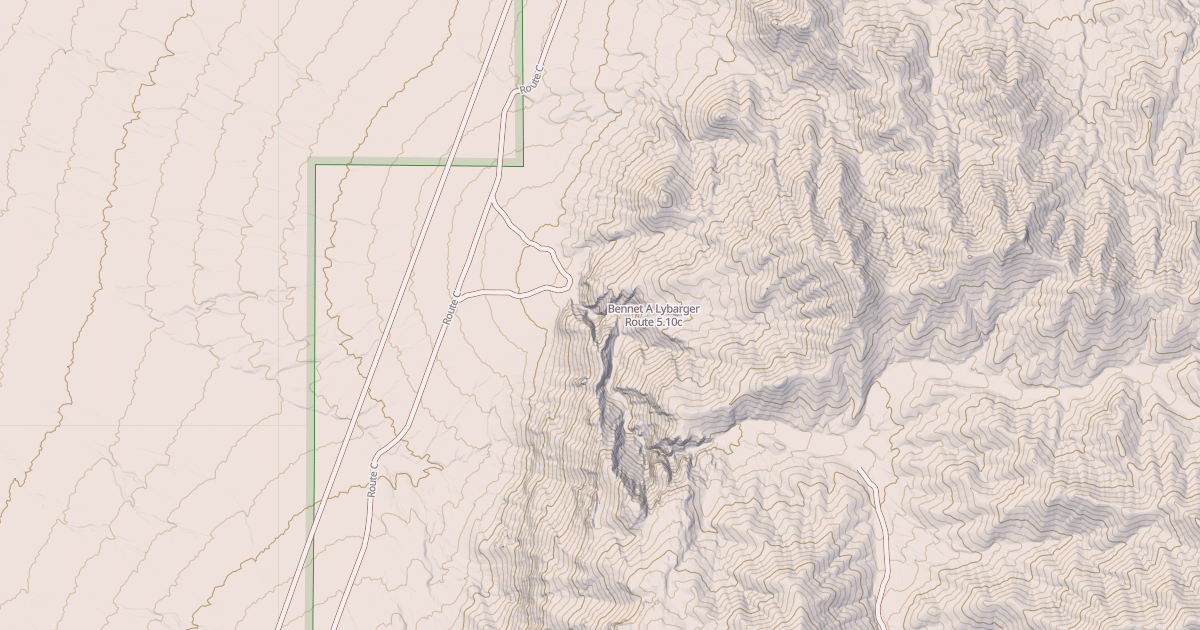 Map preview of Bennet A Lybarger Route
