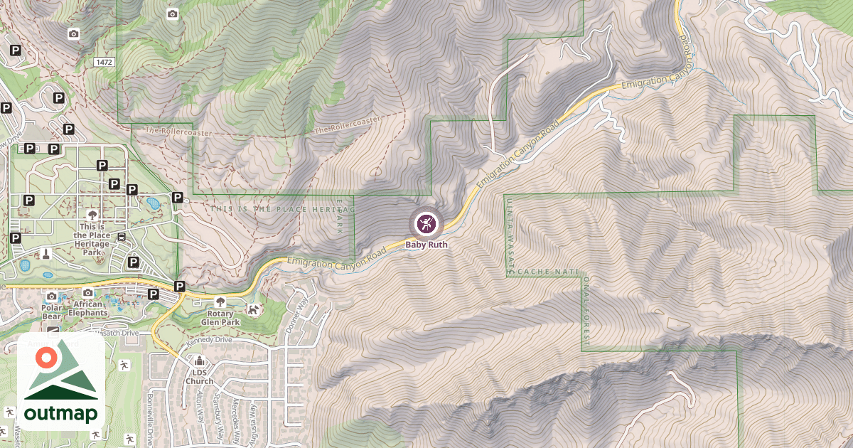 Map of Baby Ruth
