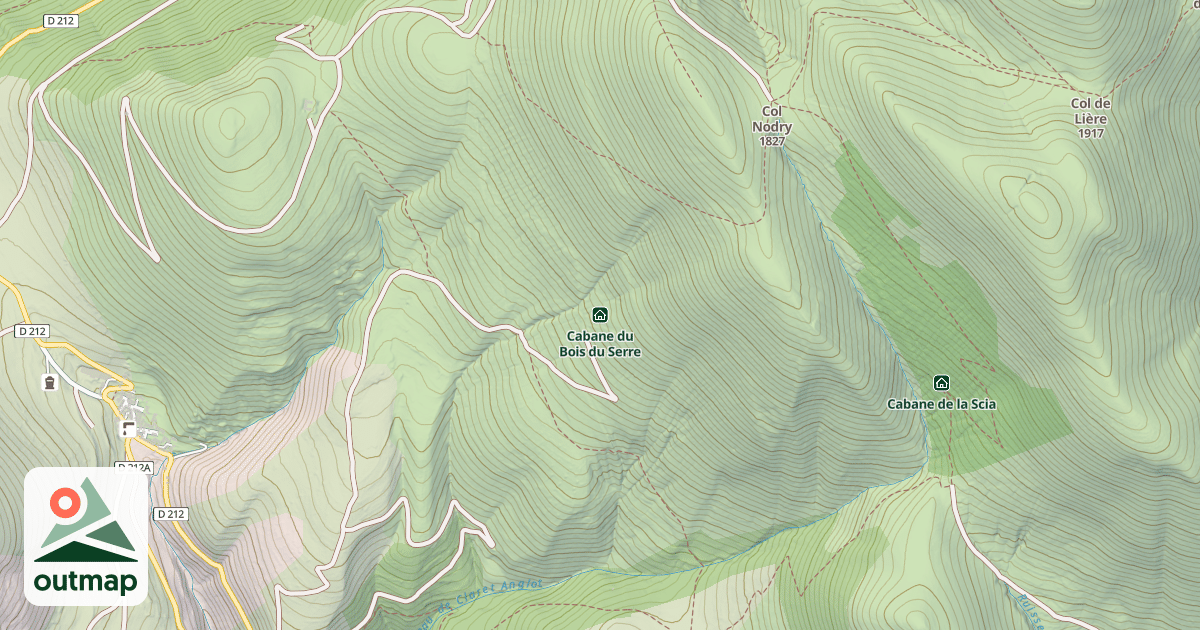 Map of Cabane du Bois du Serre