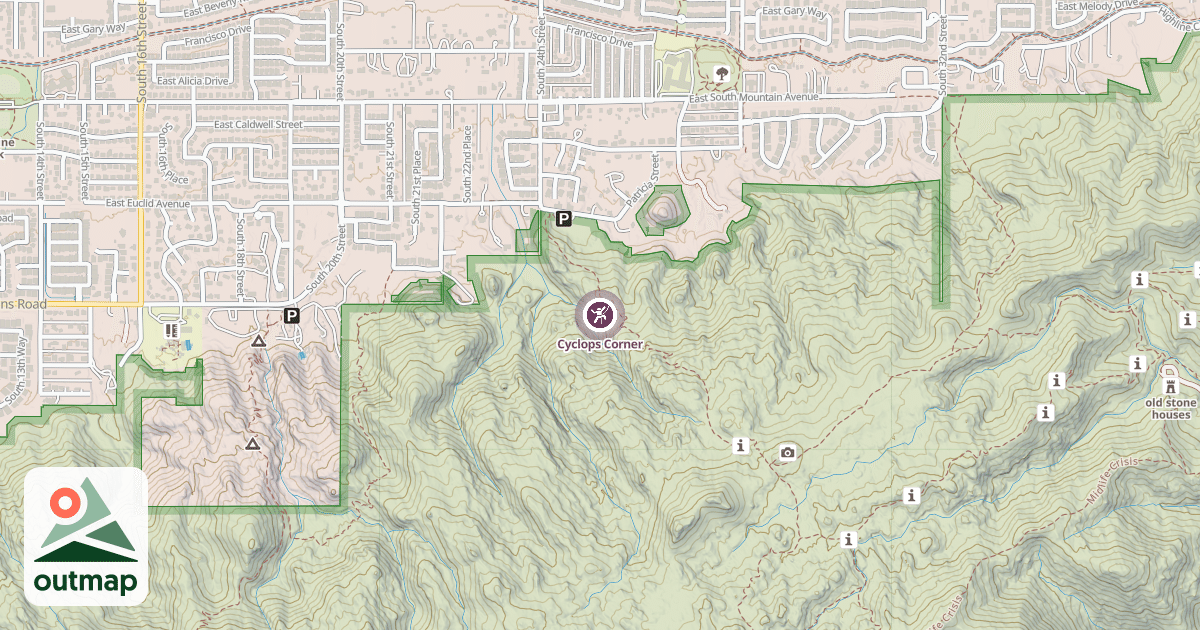 Map of Cyclops Corner